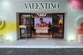Facade of Valentino Beauty retail store