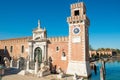 Facade of Venetian Arsenal in Venice