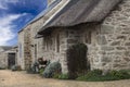 Facade of a very old shrimping house in France, Bretagne