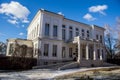 Facade view of Bogoroditsky Palace, manor estate of earl Bobrinsky