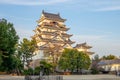 Facade view of Fukuyama Castle Tenshu in japan