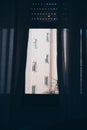 Facade view from interior room - phobia solitude depression concept