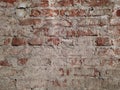 Facade view of old brick wall background Royalty Free Stock Photo