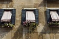 Facade view of old, historical, typical building Royalty Free Stock Photo