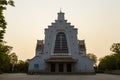 Facade View Of Our Lady of Perpetual Help Church (Redemptorist Church) At Sunset In Hue, Vietnam.