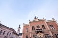 Facade of Vladicanski Dvor, the Bishop Episcopal palace of Novi Sad, Serbia, with its typical Austro hungarian architecture