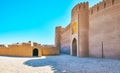 The facade wall of Rayen castle, Iran