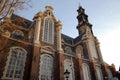 Facade of Westerkerk Church, Amsterdam, Holland Royalty Free Stock Photo