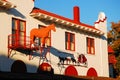 The facade of a western themed restaurant