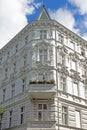 Facade of white historical building in Berlin, Germany Royalty Free Stock Photo