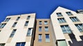 Exterior of a high modern multi-story apartment building Royalty Free Stock Photo