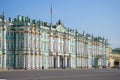 The Facade of the Winter Palace july morning. Saint Petersburg