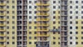 Facade work and insulation of a multistory building