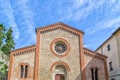 Facade of XIV Catholics parish church in Italy Royalty Free Stock Photo