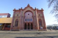 Facade of Zakarpatska municipal philarmony. Uzhgorod, Ukraine