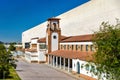 Facade of Zaragoza-Delicias railway station - Spain Royalty Free Stock Photo