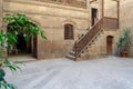 Facade of Zeinab Khatoun historic house, located in Old Cairo, Egypt