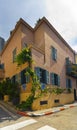 Facades architectures of houses at Neve Tzedek Israel Royalty Free Stock Photo