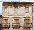 Facades of Aveiro, the portuguese venice, Portugal. Royalty Free Stock Photo