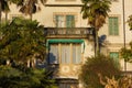 facades and building details of botanical garden at verbania ita Royalty Free Stock Photo