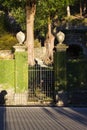 facades and building details of botanical garden at verbania ita Royalty Free Stock Photo
