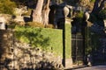 facades and building details of botanical garden at verbania ita Royalty Free Stock Photo