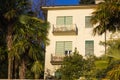 facades and building details of botanical garden at verbania ita Royalty Free Stock Photo