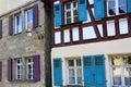 Facades of half-timbered houses, historic part of Forchheim, Germany