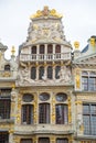 Facades of the Guildhalls on the Grand Place. Brussels, Belgium