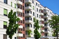 Facades of modern apartment houses Royalty Free Stock Photo