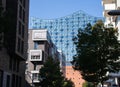 Facades of modern buildings in the city of Hamburg Germany. Royalty Free Stock Photo