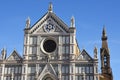 Facades of the monumental buildings of the city of Florence Royalty Free Stock Photo