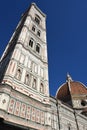 Facades of the monumental buildings of the city of Florence Royalty Free Stock Photo