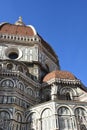 Facades of the monumental buildings of the city of Florence Royalty Free Stock Photo