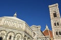 Facades of the monumental buildings of the city of Florence Royalty Free Stock Photo