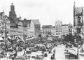 Facades of old historic tenements on Rynek Market Square in Wroclaw Breslau , Poland Royalty Free Stock Photo