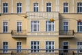 Facades of old tenement houses in Bydgoszcz Royalty Free Stock Photo