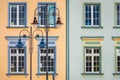 Facades of old tenement houses in Bydgoszcz Royalty Free Stock Photo