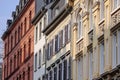 Facades in the old town of Wiesbaden Royalty Free Stock Photo
