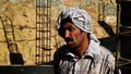 Face of Afghanistan construction worker