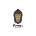 Face animal Celebes crested macaque logo design vector graphic symbol icon sign illustration creative idea