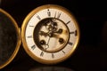 Face of an antique victorian clock Royalty Free Stock Photo