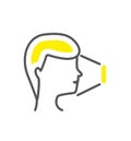 Face authorization colorful icon