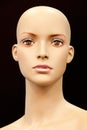 Face of a bald mannequin Royalty Free Stock Photo