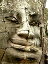 Face of Bayon temple Royalty Free Stock Photo