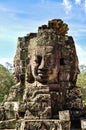 Face of Bayon temple in Angkor Thom Royalty Free Stock Photo