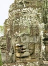 Face of Bayon temple, Angkor Wat, Cambodia Royalty Free Stock Photo