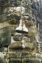 Face of Bayon temple, Cambodia Royalty Free Stock Photo