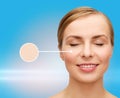 Face of beautiful woman with closed eyes Royalty Free Stock Photo