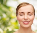 Face of beautiful woman with closed eyes Royalty Free Stock Photo